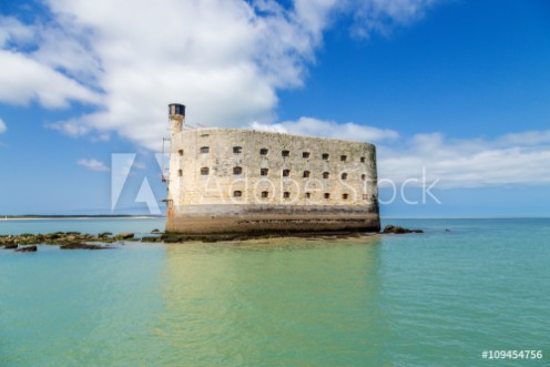 Picture of View Fort Boyard at low tide France